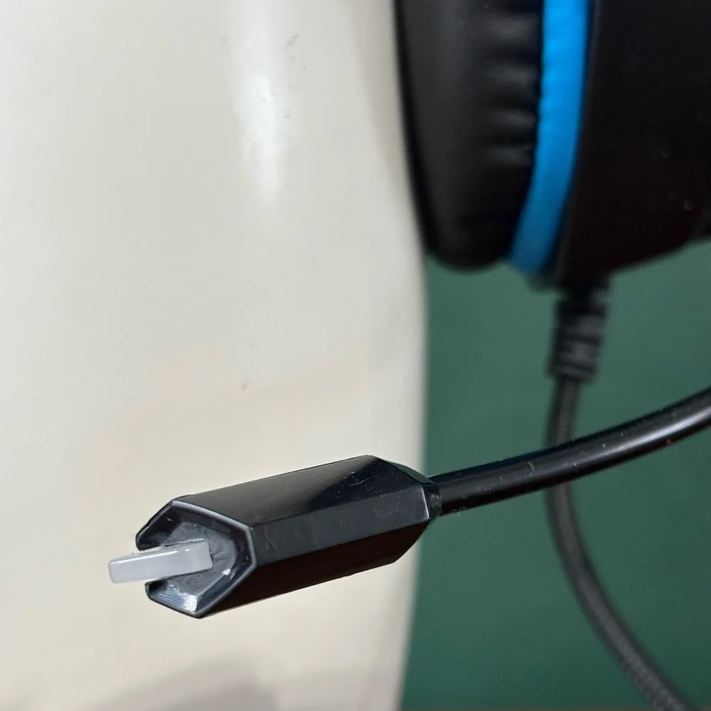 Blue and Black Gaming Headset